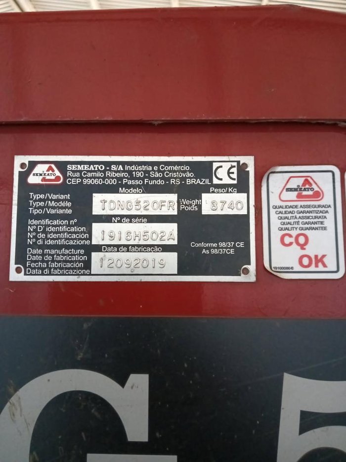 0 SEMEATO TDNG 520 DOUBLE DISC SEEDER USED RED