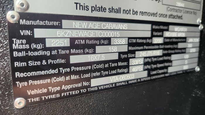 2026 New Age Caravans Road Owl Ro19 My26