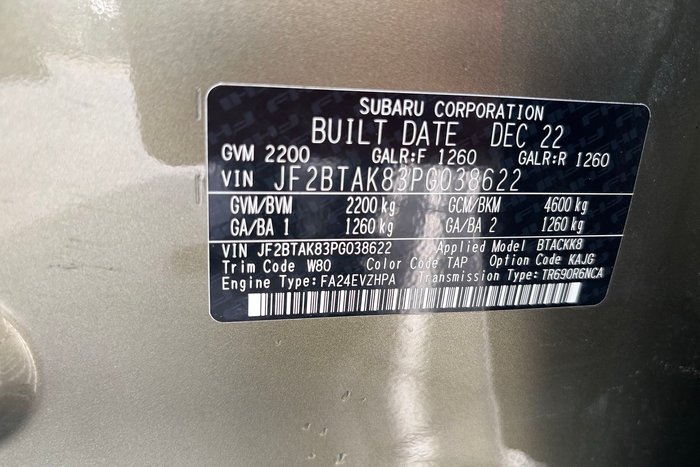 2022 Subaru Outback AWD Touring XT