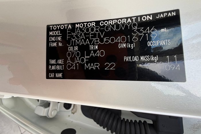 2022 Toyota Landcruiser Sahara