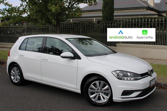 2019 Volkswagen Golf 110TSI Trendline 7.5 MY19.5 Pure White