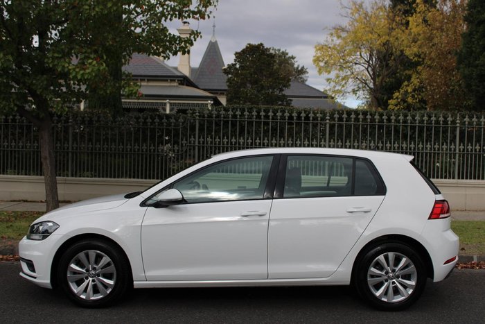 2019 Volkswagen Golf 110TSI Trendline 7.5 MY19.5 Pure White