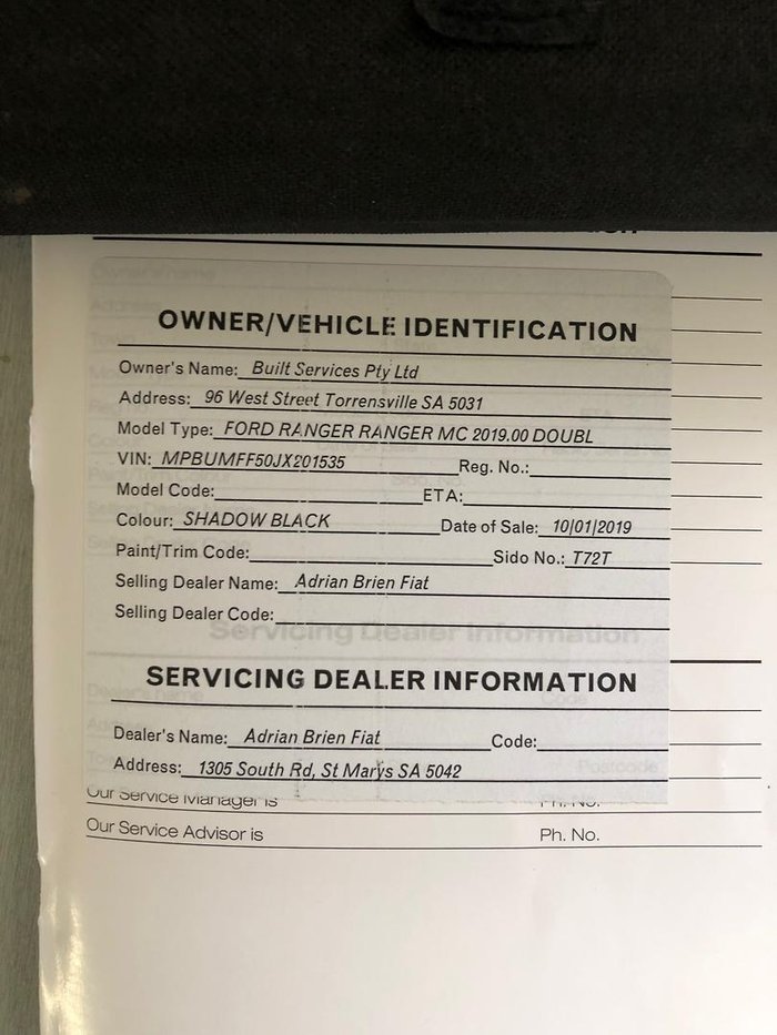 2019 Ford Ranger Wildtrak