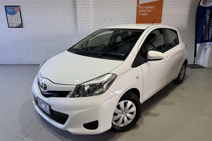 2014 Toyota Yaris YR NCP130R Glacier White