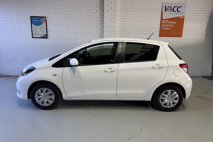 2014 Toyota Yaris YR NCP130R Glacier White