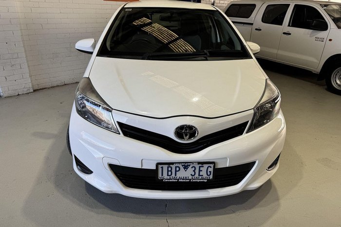 2014 Toyota Yaris YR NCP130R Glacier White