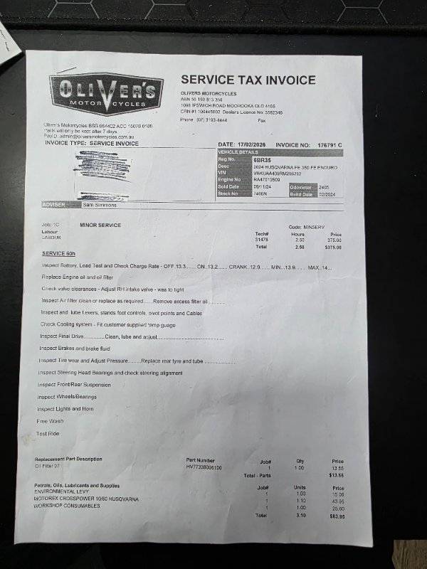 2024 HUSQVARNA FE350 WHITE