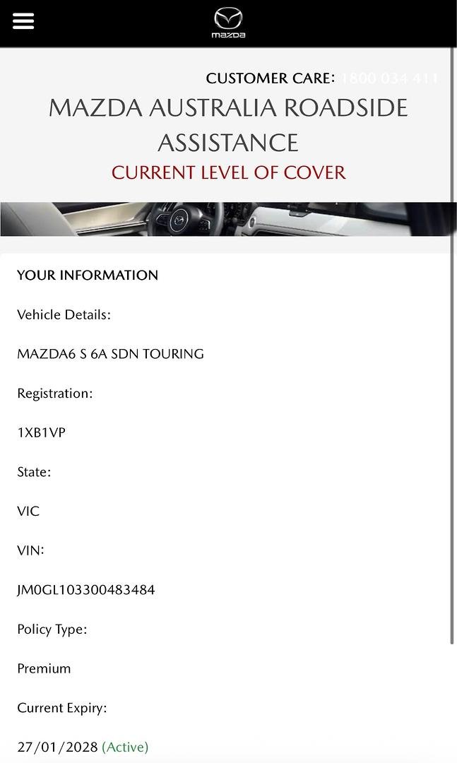 2022 Mazda 6 Touring GL Series Snowflake White Pearl