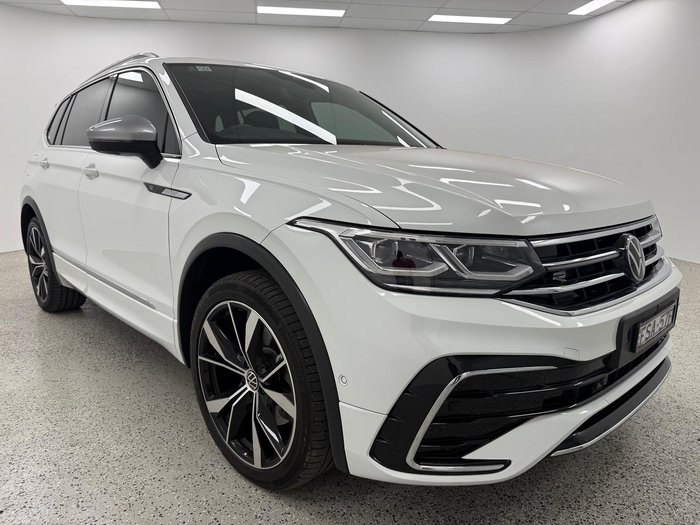 2024 Volkswagen Tiguan 162TSI R-Line Allspace 5N MY24 Four Wheel Drive Pure White