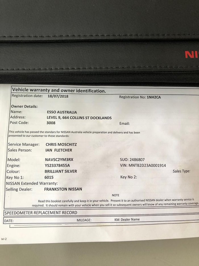 2018 Nissan Navara RX