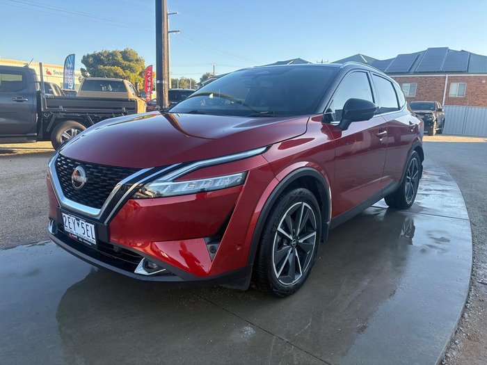 2023 Nissan QASHQAI Ti J12 MY23 Fuji Sunset Red with Pearl Black Roof