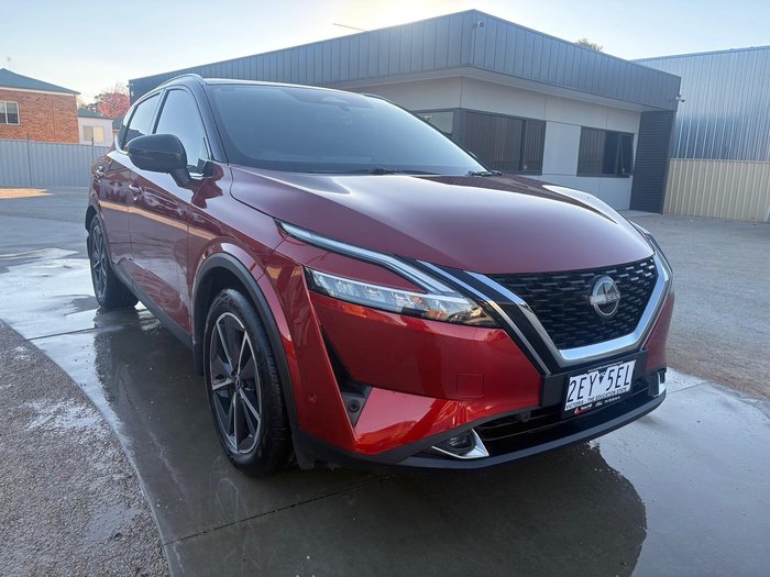 2023 Nissan QASHQAI Ti J12 MY23 Fuji Sunset Red with Pearl Black Roof