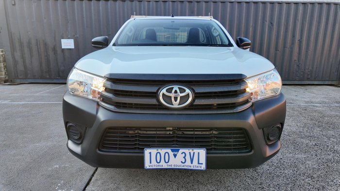 2019 Toyota Hilux Workmate TGN121R 4x2 Glacier White