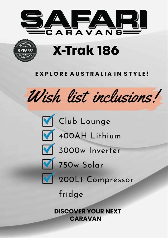 2025 Safari Caravans X-Trak186