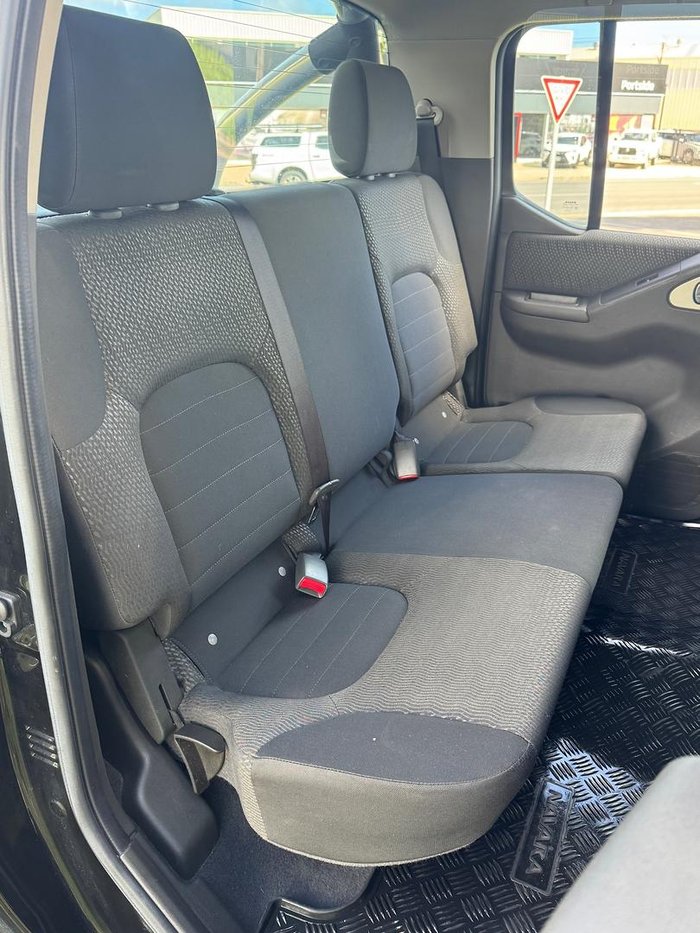 2013 Nissan Navara ST D40 Series 6 4X4 Dual Range Midnight Black