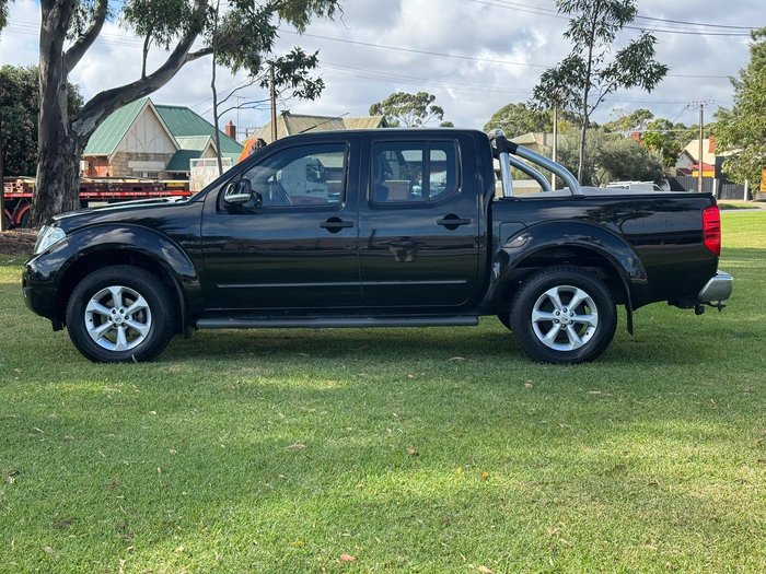 2013 Nissan Navara ST D40 Series 6 4X4 Dual Range Midnight Black