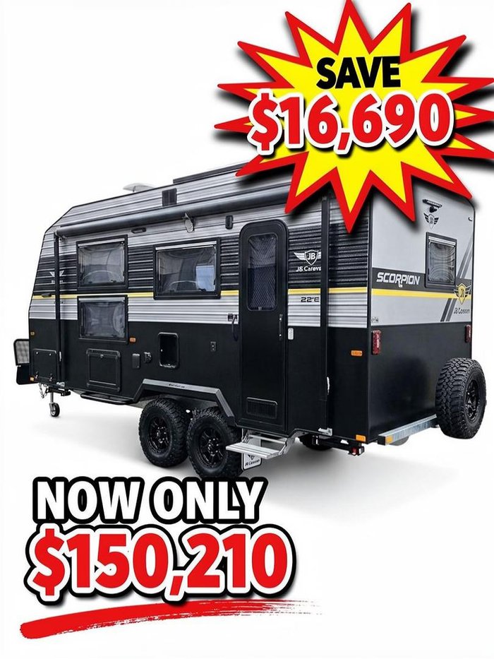 2026 JB Caravans 22'6 Scorpion Sting Save $16,690 Was $166,900