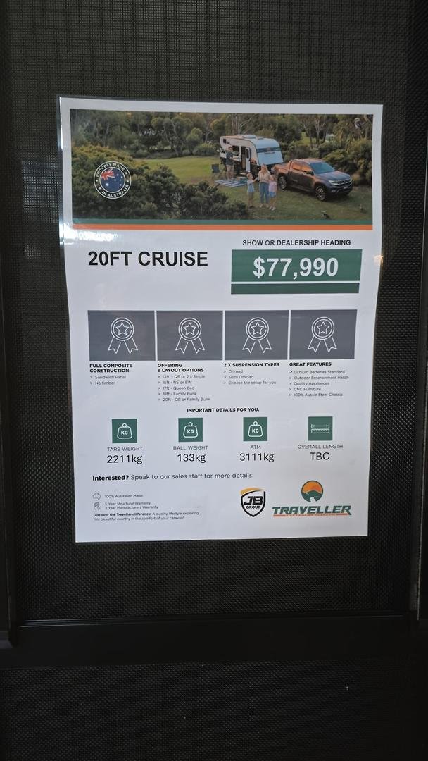 2026 Traveller Cruise 20 Save $7,799 Was $77,990