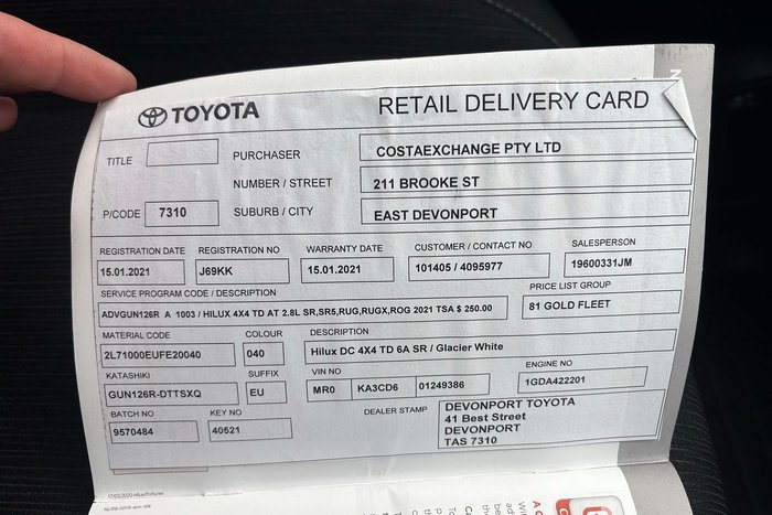2020 Toyota Hilux SR