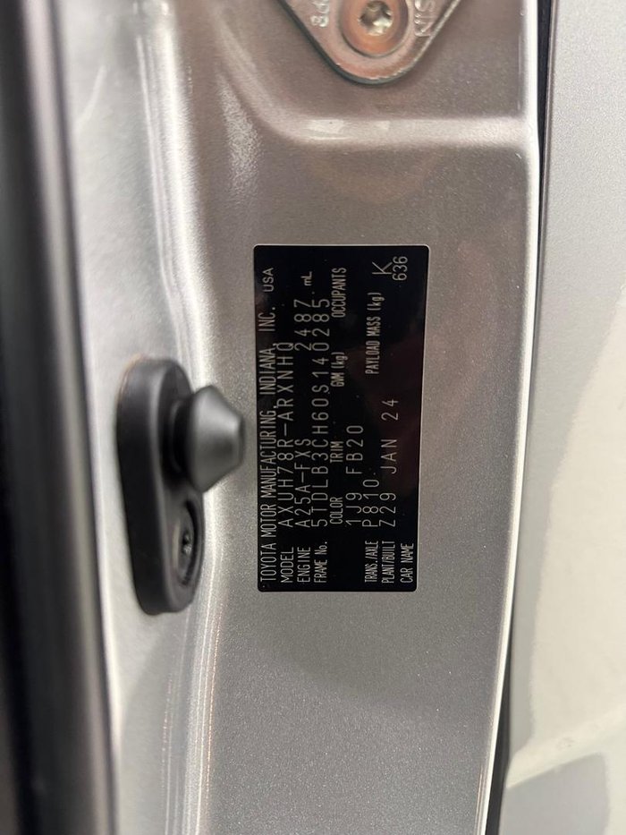 2024 Toyota Kluger GX AXUH78R 4X4 On Demand Silver Storm