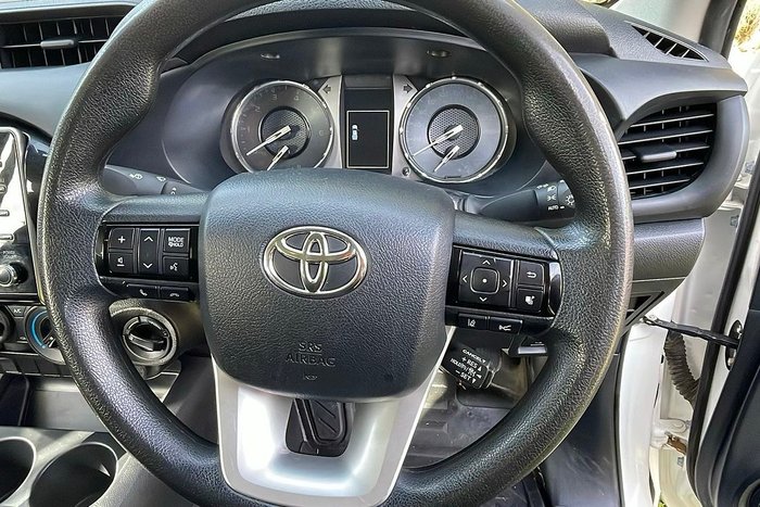 2023 Toyota Hilux Workmate GUN125R 4X4 Dual Range Glacier White