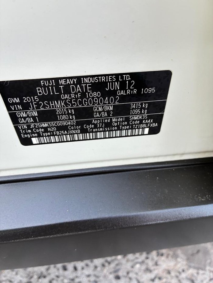 2012 Subaru Forester 2.5i