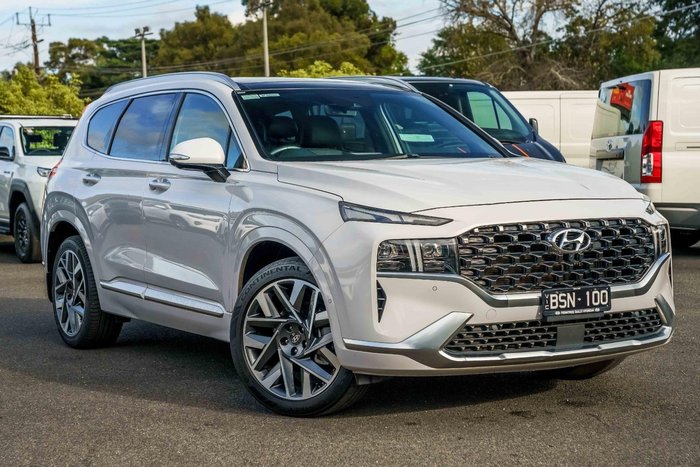 2021 Hyundai Santa Fe Highlander TM.V3 MY21 4X4 On Demand Glacier White