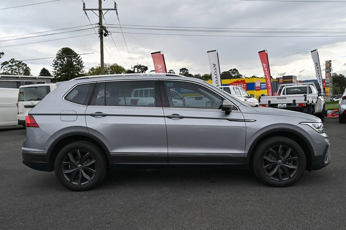 2022 Volkswagen Tiguan 132TSI Life Allspace 5N MY22 Four Wheel Drive Pyrite Silver