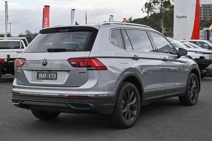 2022 Volkswagen Tiguan 132TSI Life Allspace 5N MY22 Four Wheel Drive Pyrite Silver