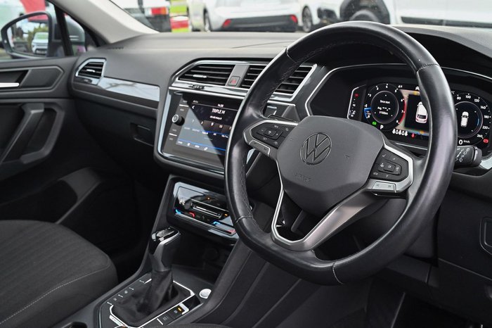 2022 Volkswagen Tiguan 132TSI Life Allspace 5N MY22 Four Wheel Drive Pyrite Silver