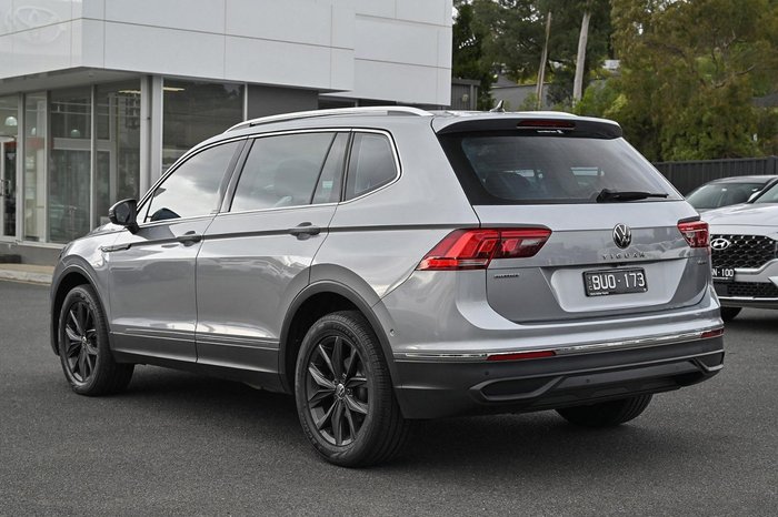 2022 Volkswagen Tiguan 132TSI Life Allspace 5N MY22 Four Wheel Drive Pyrite Silver