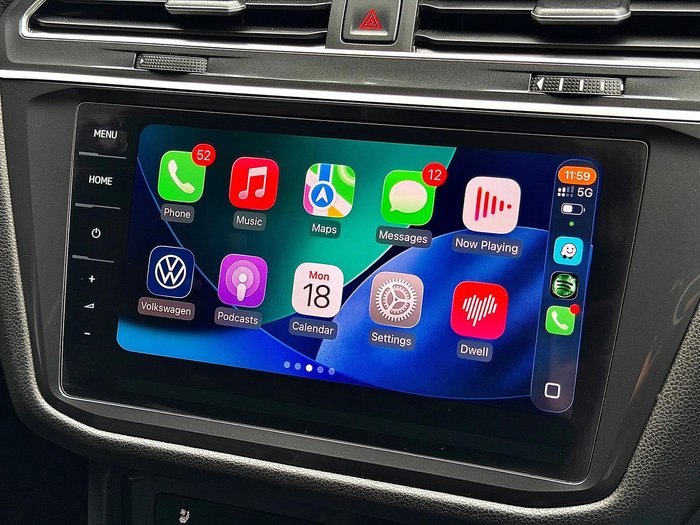 2024 Volkswagen Tiguan Wolfsburg Edition Allspace 5N MY24 Four Wheel Drive Oryx White Pearl