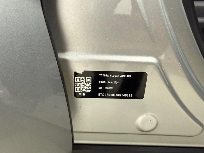 2024 Toyota Kluger GX AXUH78R 4X4 On Demand Silver Storm