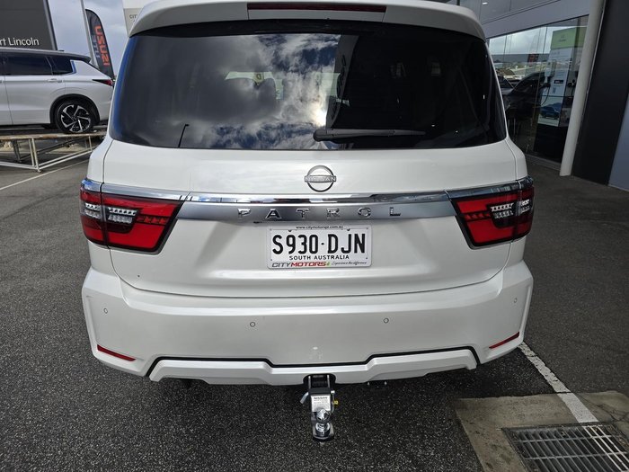 2026 Nissan Patrol Ti Y62 MY26 4X4 Dual Range Moonstone White