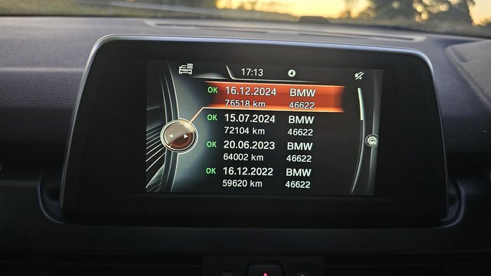 2015 BMW 2 Series 218i Sport Line F45 Blue