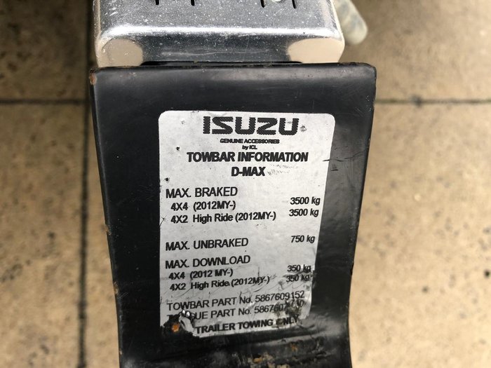 2017 Isuzu D-MAX SX High Ride
