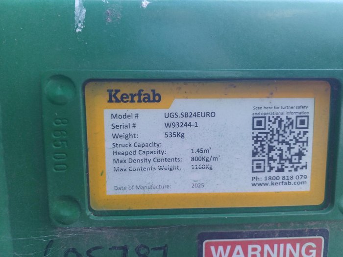 2025 Kerfab Silage Bucket/Grab