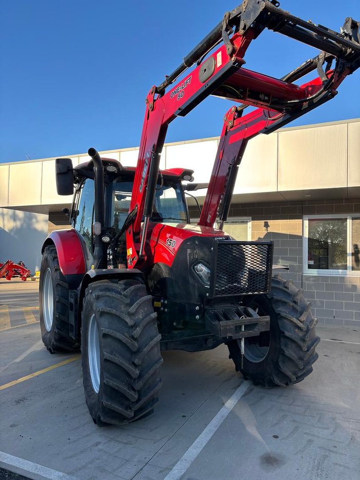 0 CASE IH 150 Maximum Cab Cvt Tractor & Loader - Hours 966 Red
