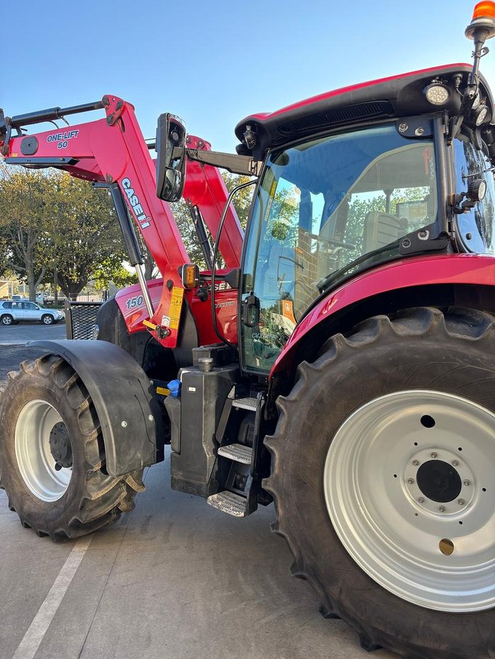 0 CASE IH 150 Maximum Cab Cvt Tractor & Loader - Hours 966 Red