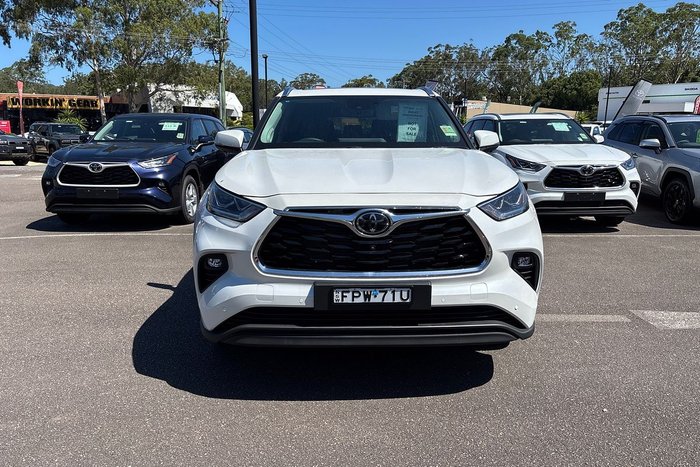 2025 Toyota Kluger Grande AXUH78R 4X4 On Demand Frosted White