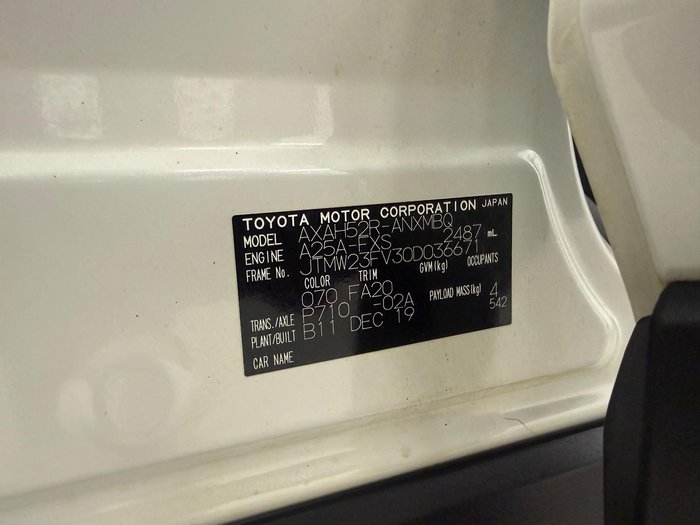 2019 Toyota RAV4 GXL AXAH52R White