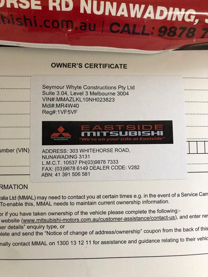 2022 Mitsubishi Triton GLX