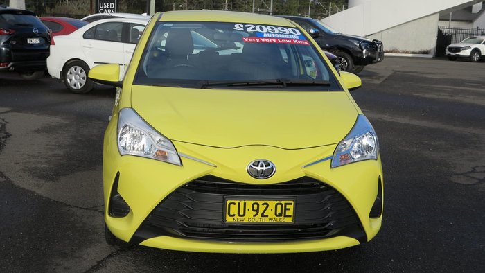2019 Toyota Yaris SX NCP131R Vivid Yellow