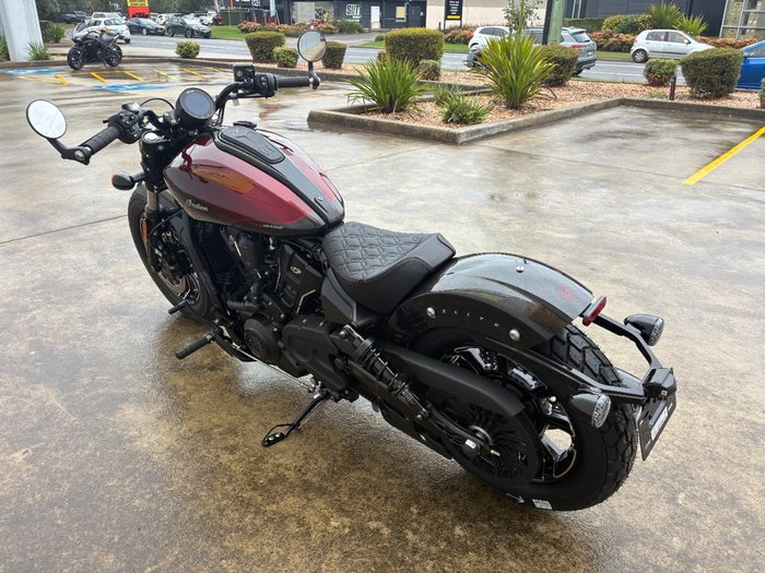 2026 Indian Scout Bobber 125th Anniversary Red with Black Crystal Fade