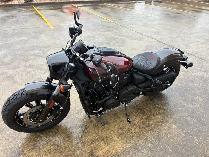 2026 Indian Scout Bobber 125th Anniversary Red with Black Crystal Fade