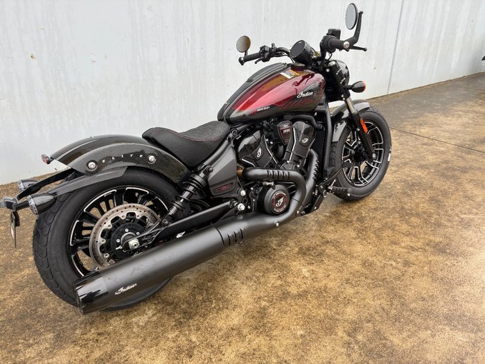 2026 Indian Scout Bobber 125th Anniversary Red with Black Crystal Fade
