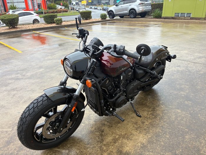 2026 Indian Scout Bobber 125th Anniversary Red with Black Crystal Fade