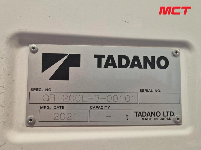 2021 Tadano Gr200ex