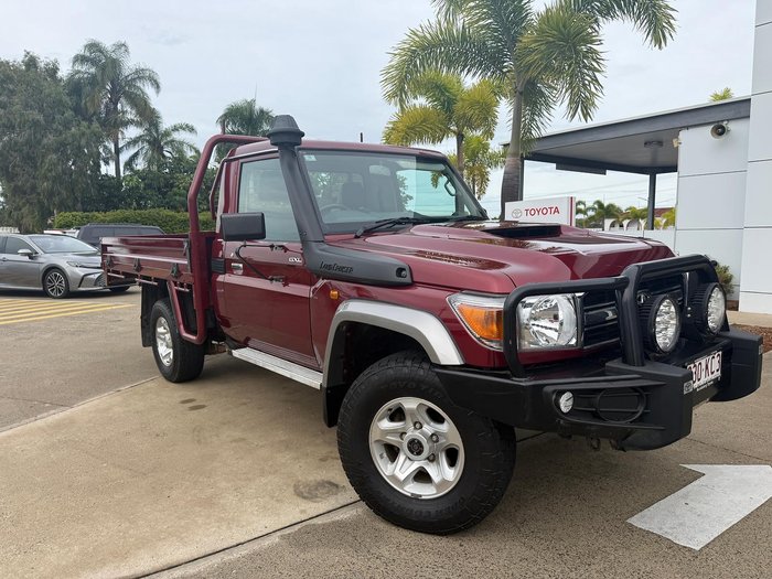 2021 Toyota Landcruiser GXL VDJ79R 4X4 Dual Range Merlot Red