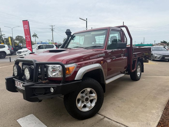 2021 Toyota Landcruiser GXL VDJ79R 4X4 Dual Range Merlot Red